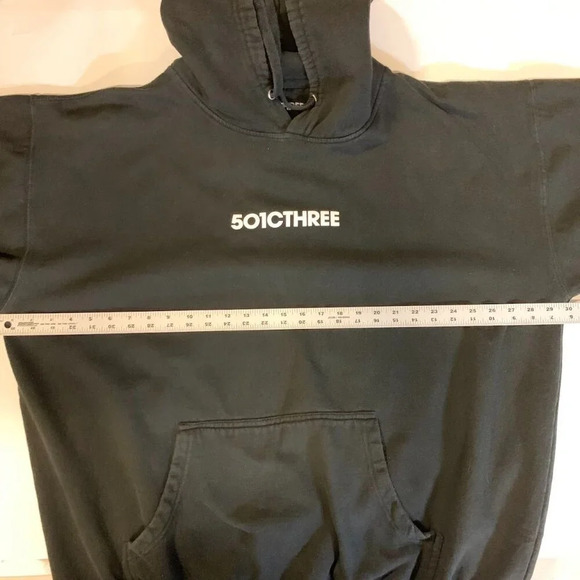 501CThree Men's 501C3 Description Graphic Print Cotton Pullover Hoodie Size 2XL - Picture 8 of 10